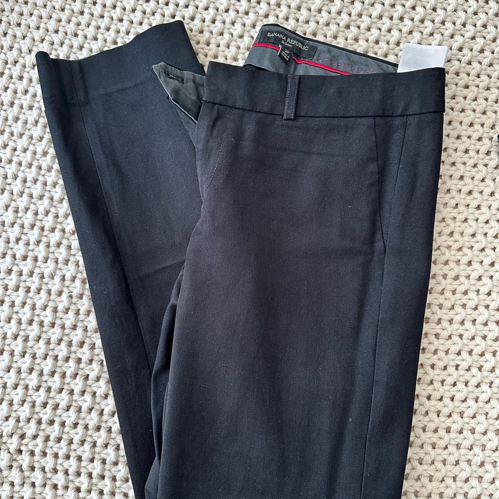 Banana Republic Black Women's Straight Leg Sloan Pants